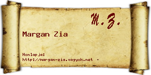 Margan Zia névjegykártya